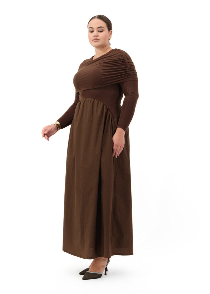 MissFM Vera Brown Neutral Drop side