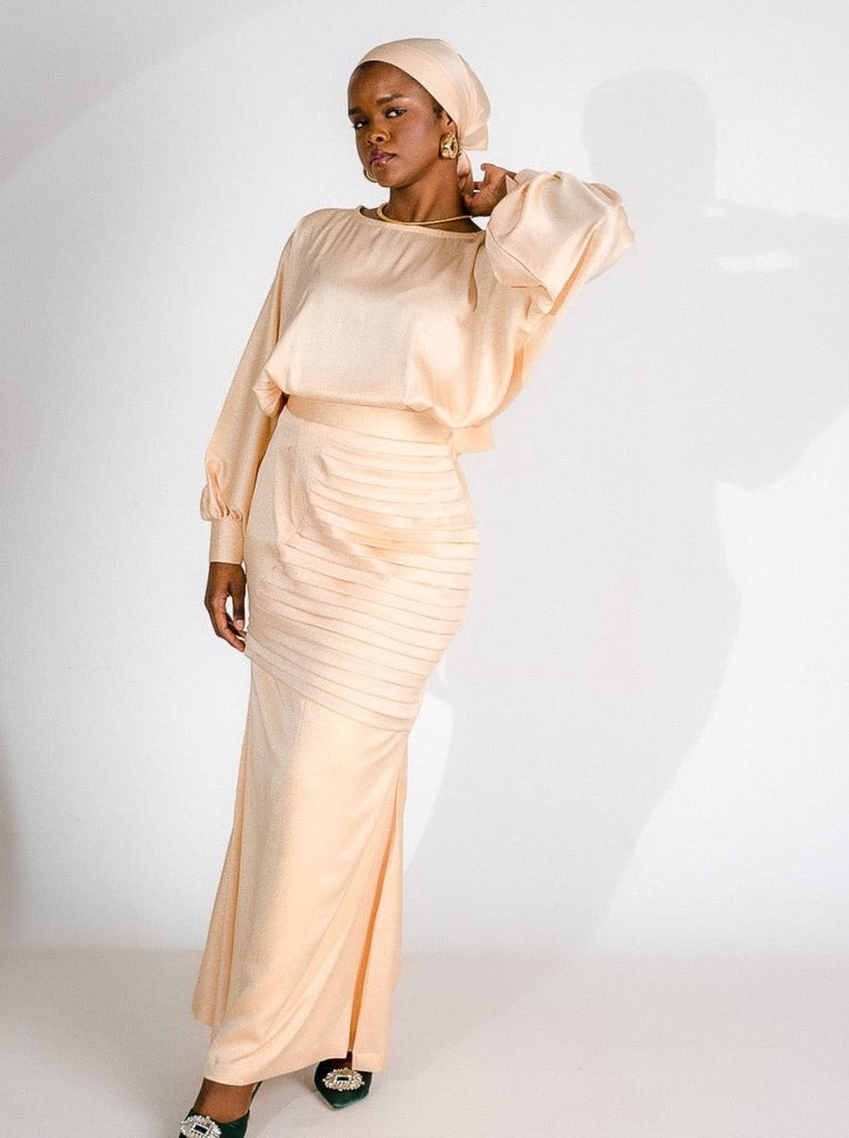 jasmine dress in champagne